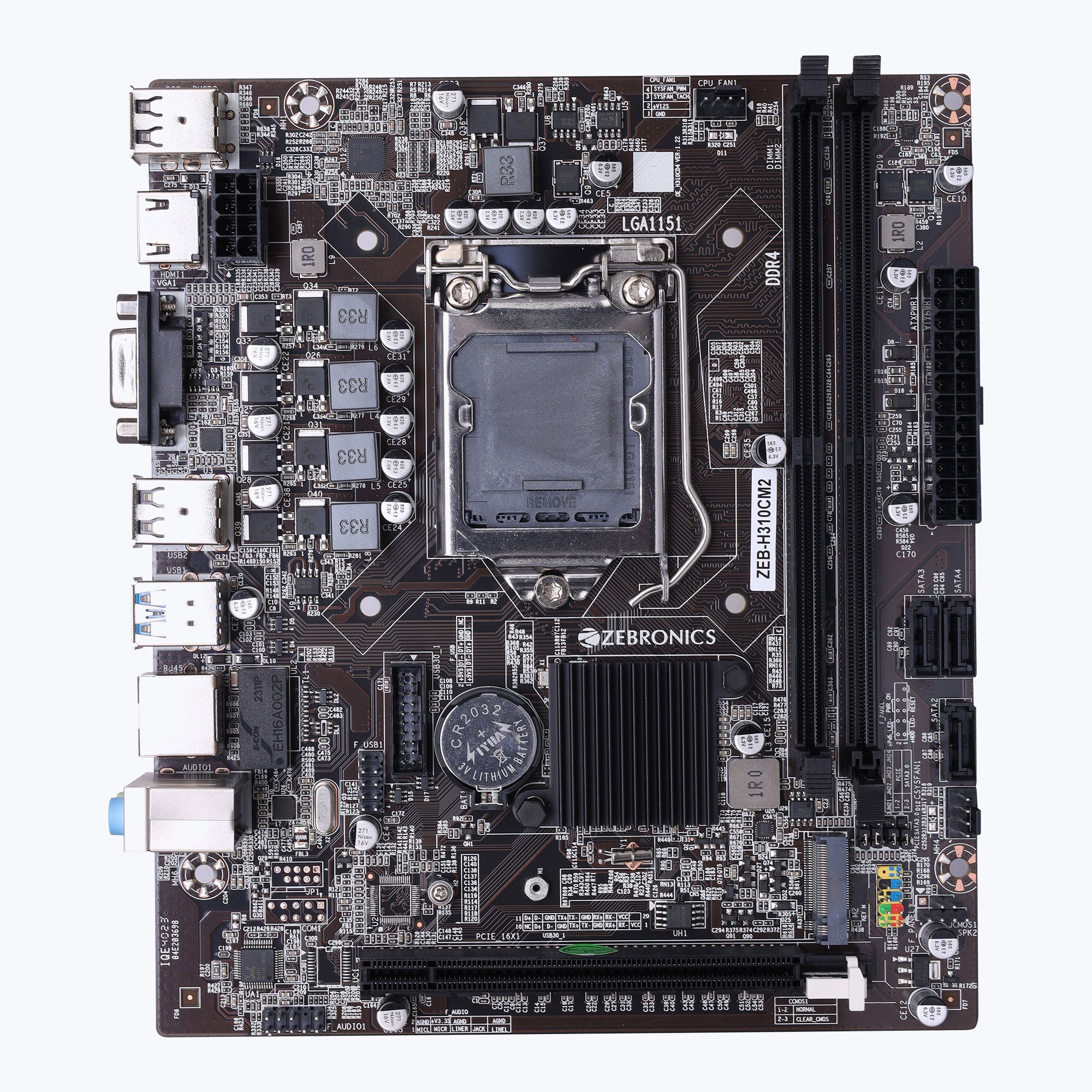 Zeb-H310-CM2 - LGA 1151 Socket - Motherboard - Zebronics